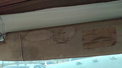 1974 Dodge Van B200 Driver Left Sun Visor Oem