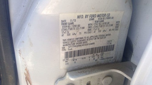 2013-2016 Ford F250 Alternator 6.2L At 4X4 Cc3Z10346A Cc3Z10346A
