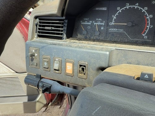 1987-1988 Nissan Maxima Trim Bezel Around Radio Surround Dash Panel Oem Gray