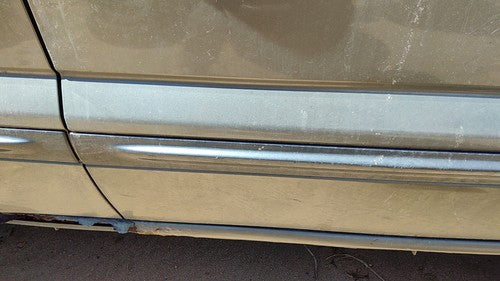 02-07 Liberty Passenger Right Front Moulding From Door Oem Trim Strip Khaki Pjc