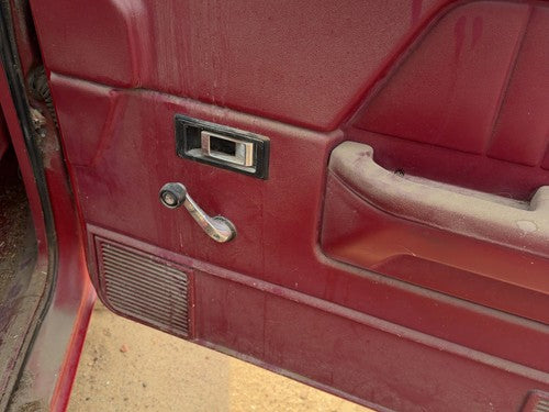 1991-1993 Dodge Dakota Passenger Right Front Door Trim Panel Manual Red