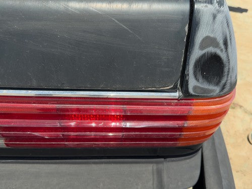1980 Mercedes 450SL 107 License Plate Trim Surround Panel OEM Tail Trunk Finish