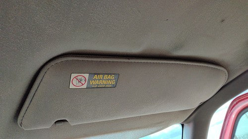 1989-2006 Mazda B2500 Passenger Right Sun Visor Oem Gray V2