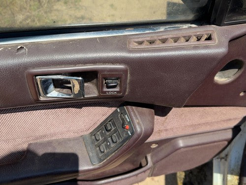 1989 Honda Accord Lx Driver Left Front Door Trim Panel With Master Switch Maroon