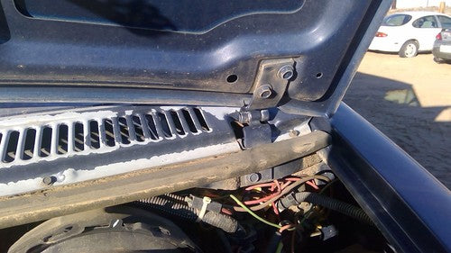 1971-1995 Chevy G20 Van Driver Left Hood Hinge Assembly Oem Blue 03962449