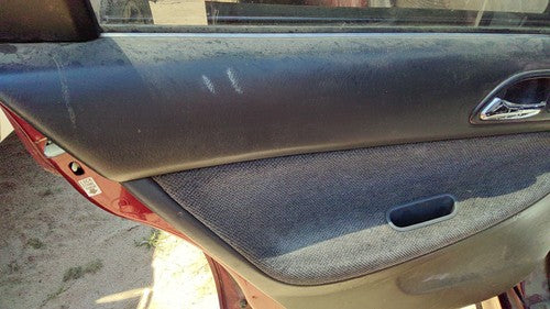 1994-1995 Honda Accord Driver Left Rear Door Trim Panel With Switches Back Gray