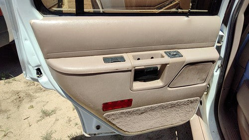 93 Ford Explorer Driver Left Rear Inside Door Trim Panel With Switches Back Tan