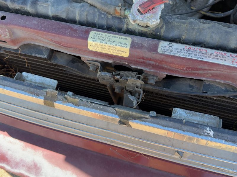 1985-1988 Nissan Maxima Radiator Support