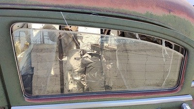 1953 Chevy Bel Air 150 Sedan Driver Left Rear Side Window Door Glass Oem Back