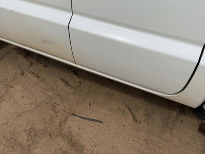 05-11 Dakota Driver Left Lower Rocker Panel Moulding Side Skirt Oem White Pw7