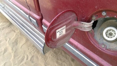 1988 Gmc Sierra 2500 Fuel Tank Door With Hinge Gas Lid Oem Filler Red