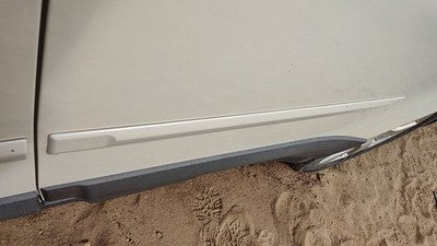 10-14 Legacy Outback Driver Left Rear Upper Moulding From Door Back Trim White