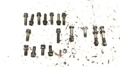 86 Isuzu Pup 2.3L 5 Speed Transmission Bell Housing Spacer Plate Bolts Brackets