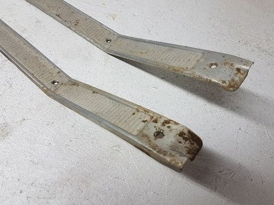 1972 Ford Pickup F250 Floor Sill Trim Pair Set Step Molding Tread Door Opening