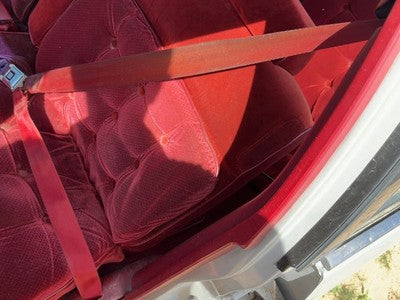 1986 Olds 88 Driver Left Front Seat Belt Retractor Oem Shoulder Red