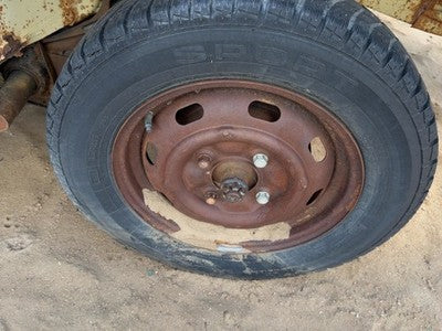 1968-1979 Vw Super Beetle 15" Steel Wheel Oem Factory 8 Slot Rim