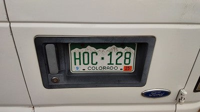 1996 Ford Van E250 License Plate Trim Surround Panel Oem Tail Trunk Finish