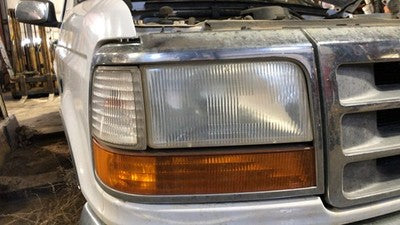 1992-1996 Ford F150 Complete Header Panel Grille Headlights Turn Signal Assembly