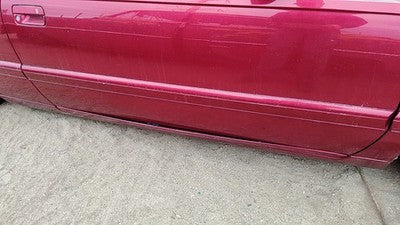 95-02 Eldorado Passenger Right Front Upper Moulding Door Trim Crimson Red 86U