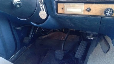 1989 Chevy G20 Van Lower Dash Under Column Knee Bolster Trim Panel Oem Blue