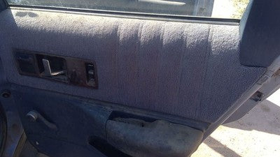 1991 Chevy Caprice Passenger Right Rear Inside Door Trim Panel Only Back Blue