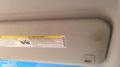2007-2013 Gmc Sierra 1500 Driver Left Sun Visor Oem Gray 88b 15949692