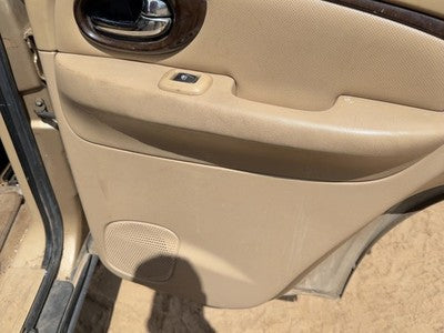 04 Buick Rainier Passenger Right Rear Door Trim Panel With Switches Back Tan 332