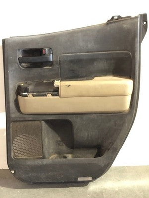 07-10 Tundra Passenger Right Rear Door Trim Panel With Switches Tan Extended Cab