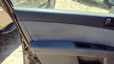 07-09 Sentra Driver Left Front Door Trim Panel With Master Switch Charcoal W