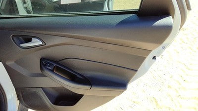 13-18 Focus Passenger Right Rear Door Trim Panel With Switches Back Black Yw