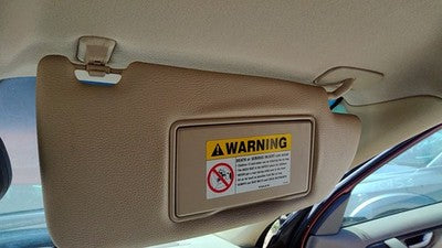 2001-2002 Volvo V70 Xc Passenger Right Sun Visor Oem Beige B951 399667609