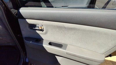 07-09 Sentra Passenger Right Rear Door Trim Panel With Switches Back Black W