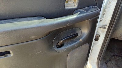 04-06 1500 Hd Driver Left Rear Inside Door Trim Panel Only Back Pewter 69D