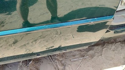 98-04 Cadillac Seville Passenger Right Rear Moulding From Door Back Trim Green