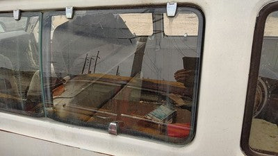 1971-1977 Dodge Van B200 Driver Left Rear Quarter Glass Back Side Window Oem