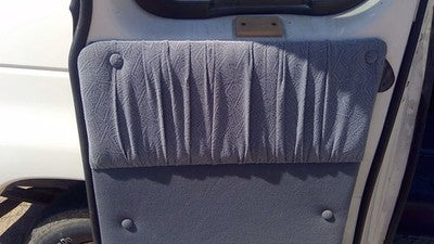 92-97 Ford Van E150 Passenger Right Rear Inside Door Trim Panel Only Back Gray