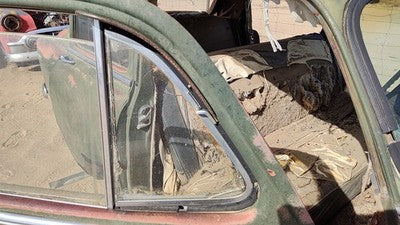 53 Bel Air 150 Sedan Passenger Right Front Vent Window Small Door Glass Wh Frame