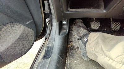 2004 Honda Civic Hatchback Si Driver Left Lower Kick Trim Panel Oem Black Bk