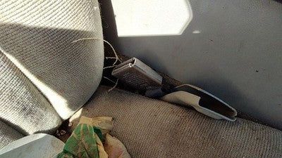 1993 S10 Blazer Passenger Right Front Seat Belt Buckle Receiver Oem Gray