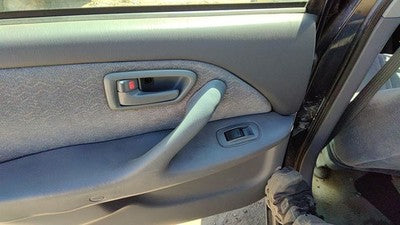99-01 Toyota Camry Driver Left Rear Door Trim Panel With Switches Back Gray 10