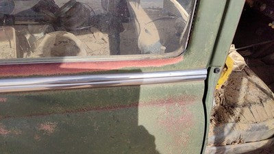 1953 Bel Air 150 Sedan Passenger Right Rear Moulding From Door Back Trim Chrome
