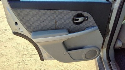07-08 Chevy Equinox Driver Left Rear Door Trim Panel With Switches Back Gray 14B
