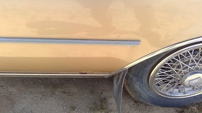 1985 Olds 88 Passenger Right Rear Moulding On Quarter Panel Oem Gold