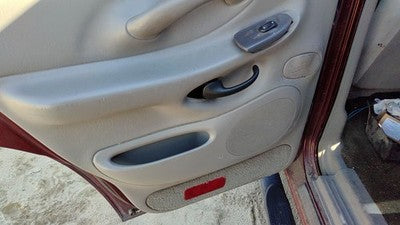 97-99 Expedition Driver Left Rear Inside Door Trim Panel With Switches Back Gray