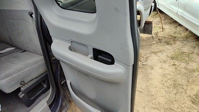 1999-2003 Ford F150 Driver Left Rear Door Trim Panel With Switches Back Gray