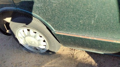 1996 Olds 88 Passenger Right Rear Moulding From Door Oem Back Trim Strip Green