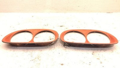 1958 Gmc Chevy 300 Full Size Right Left Headlight Bezel Pair Oem Trim Door Set