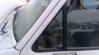 1992-1997 Ford F450 Driver Left Front Vent Window Small Door Glass With Frame