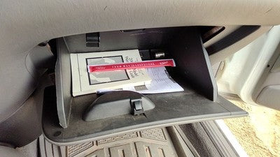 2000-04 Focus Station Wagon Glove Box Assembly Complete Door With Latch Gray Ea