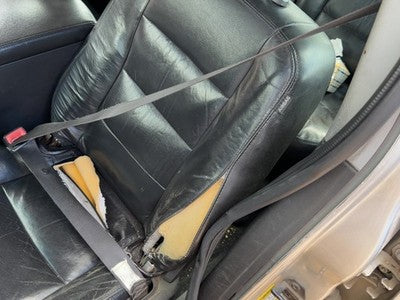 06-07 Fivehundred Driver Left Front Seat Belt Retractor Oem Shoulder Black Hw